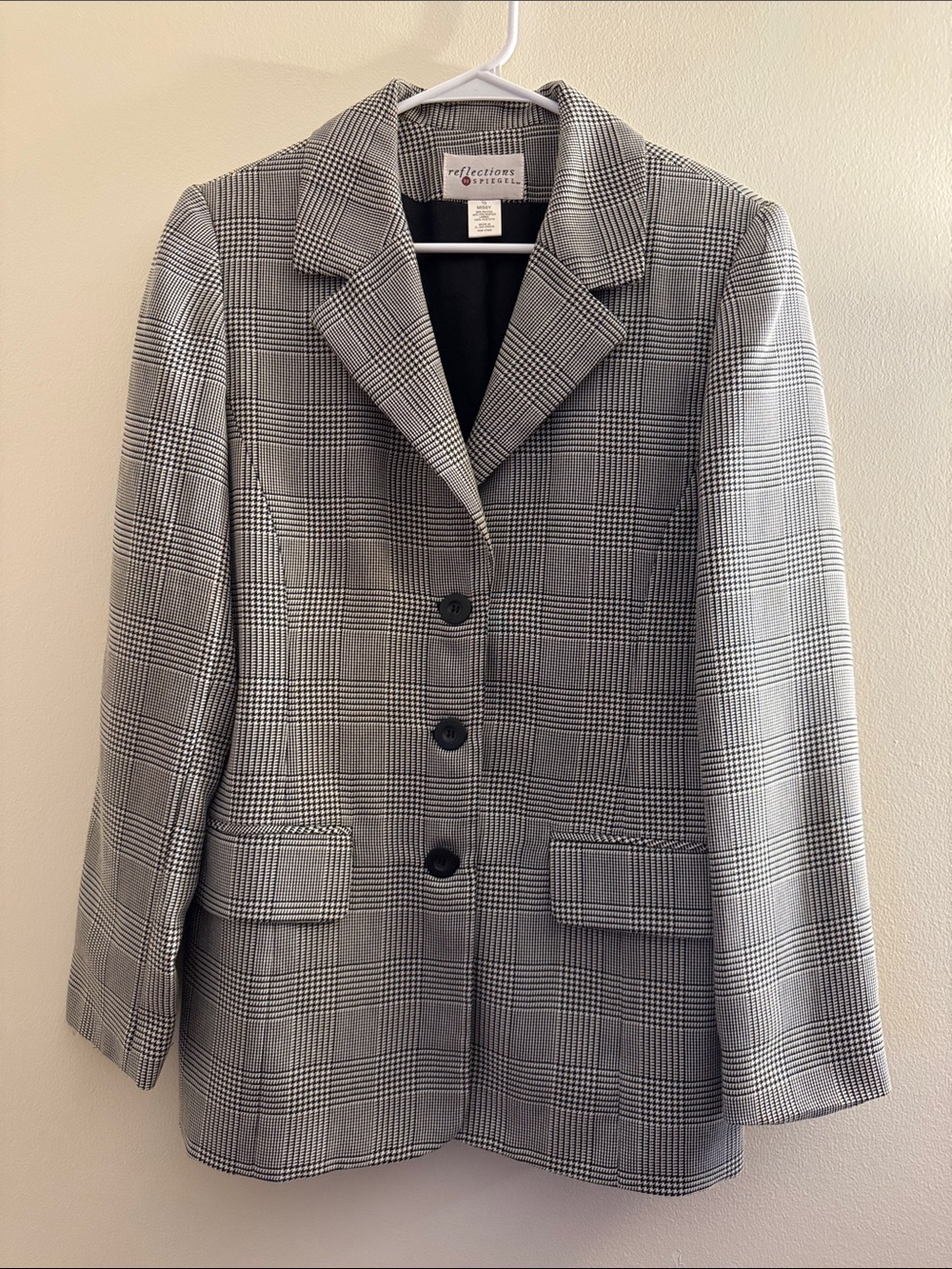 REFLECTIONS BY SPIEGEL Vintage Plaid Blazer